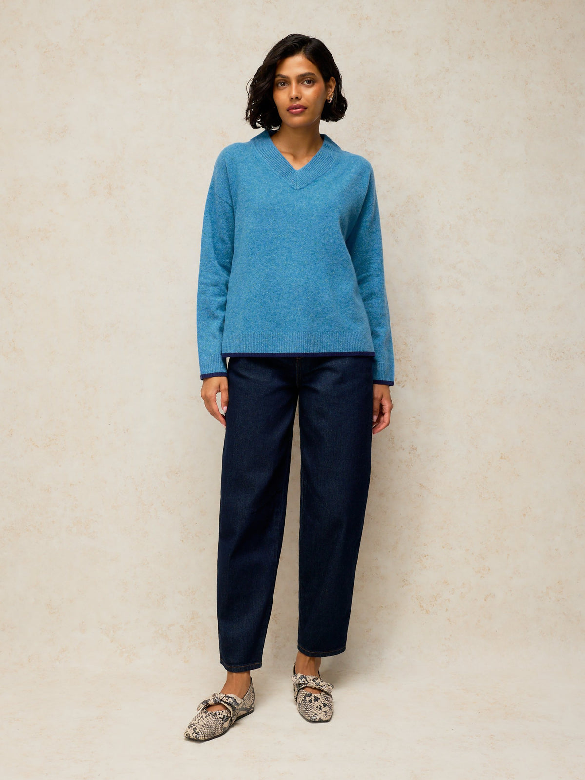 Cashmere V Neck Jumper