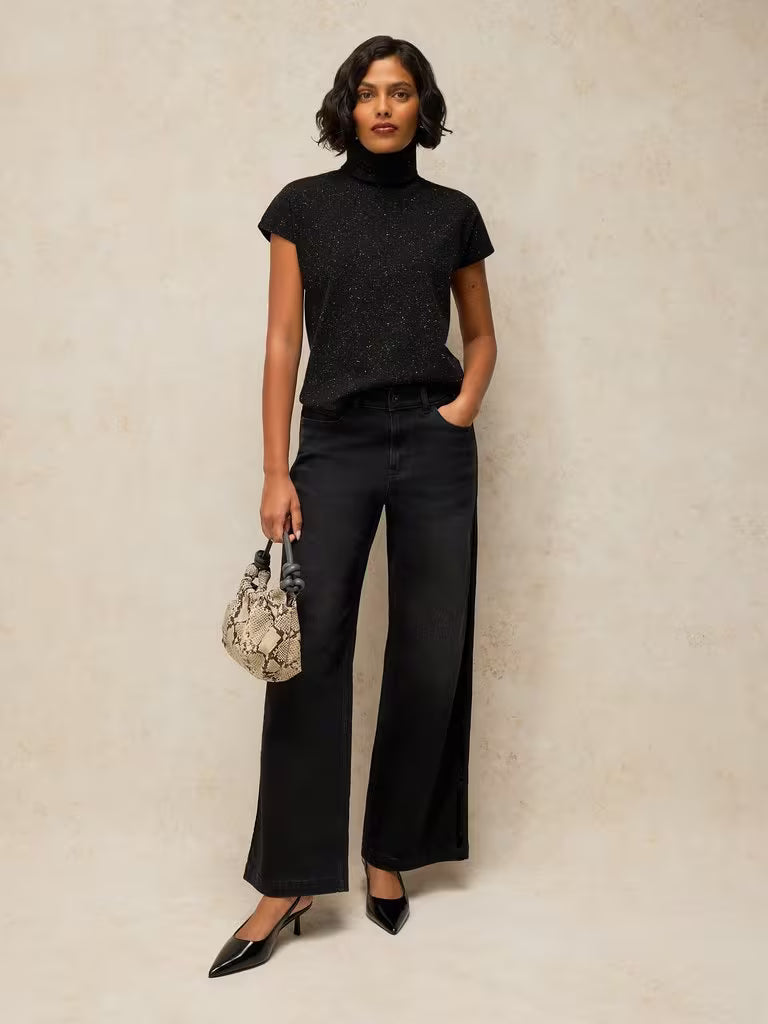 Lola Sparkle Roll Neck