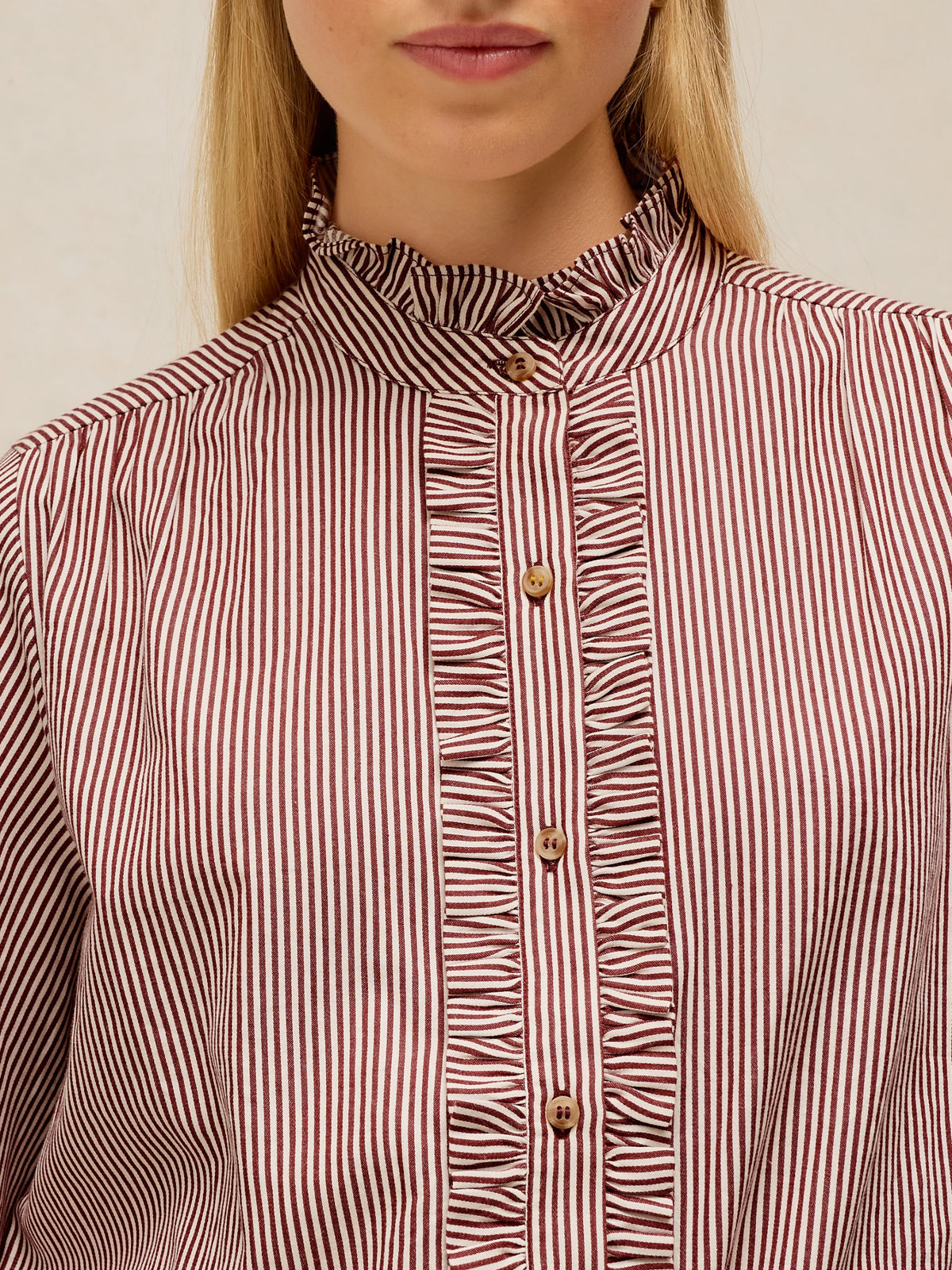 Frill Neck Shirt
