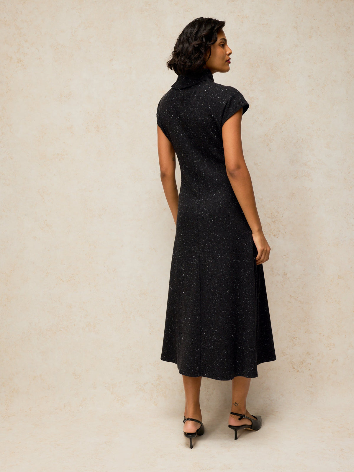 Ruby Roll Neck Sparkle Dress