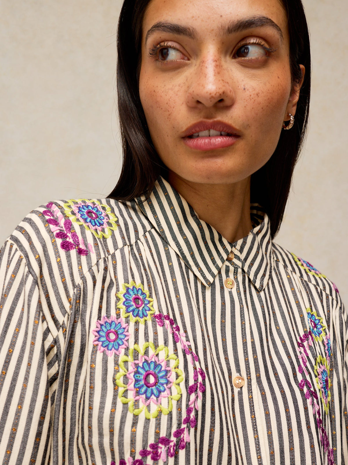 Lena Embroidered Shirt
