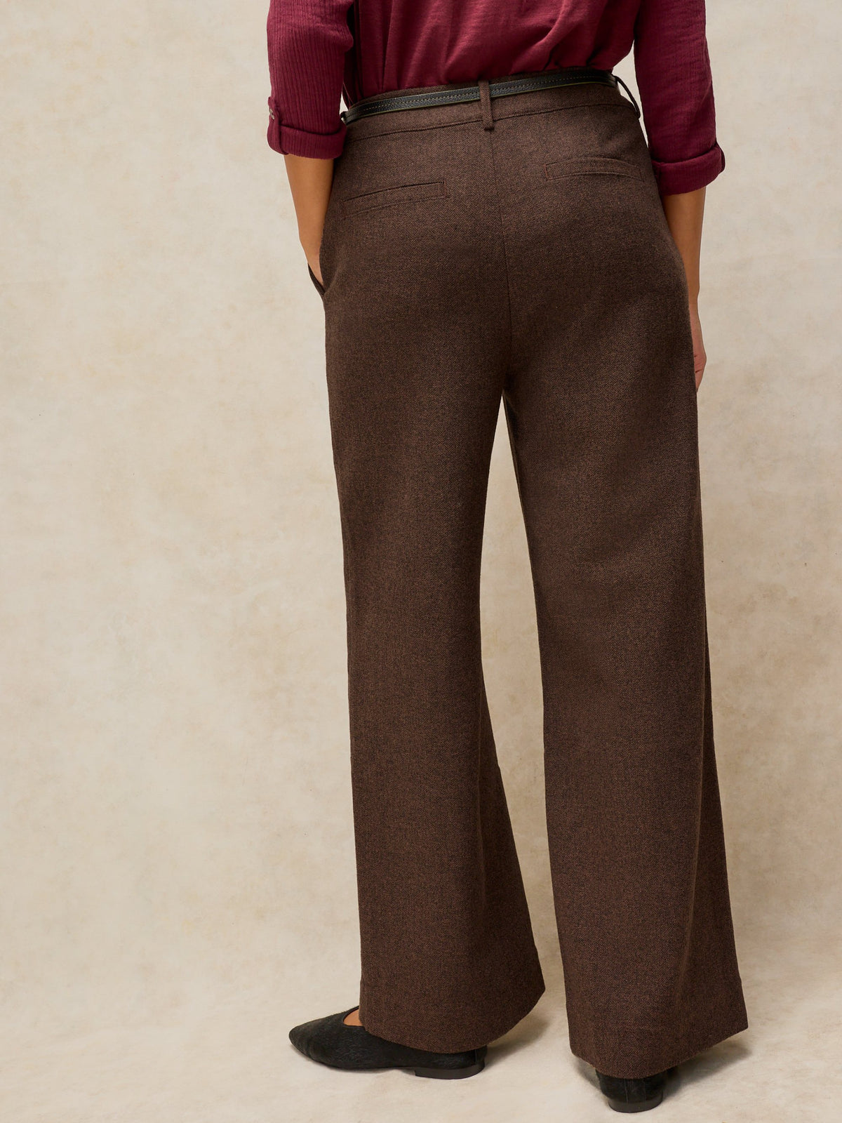 Belle Tweedy Wide Leg Trouser