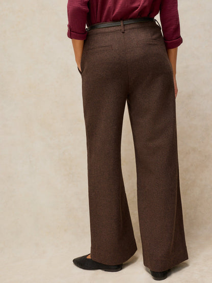 Belle Tweedy Wide Leg Trouser