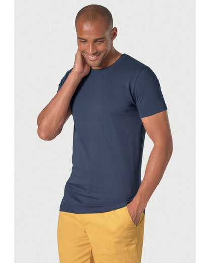 Hawkes Navy Pure Cotton Jersey T-Shirt