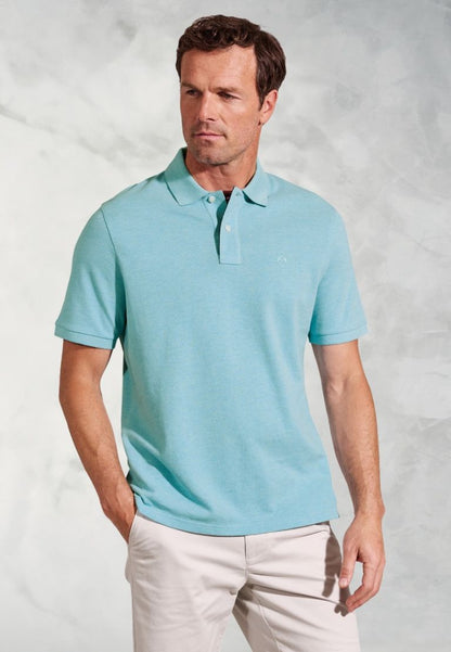 Firth Aqua Pure Cotton Piqué Polo Shirt