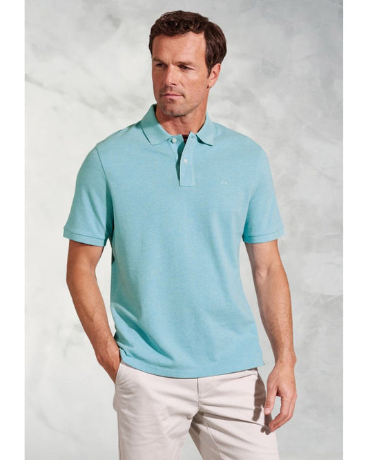 Firth Aqua Pure Cotton Piqué Polo Shirt