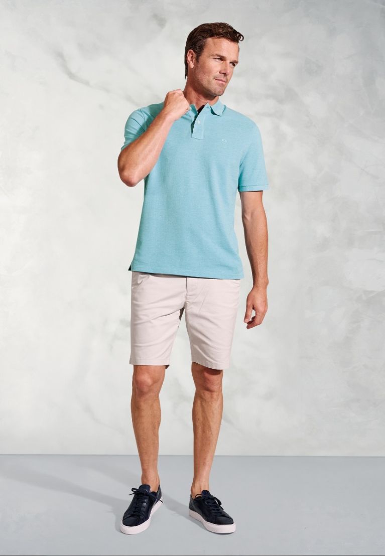 Firth Aqua Pure Cotton Piqué Polo Shirt