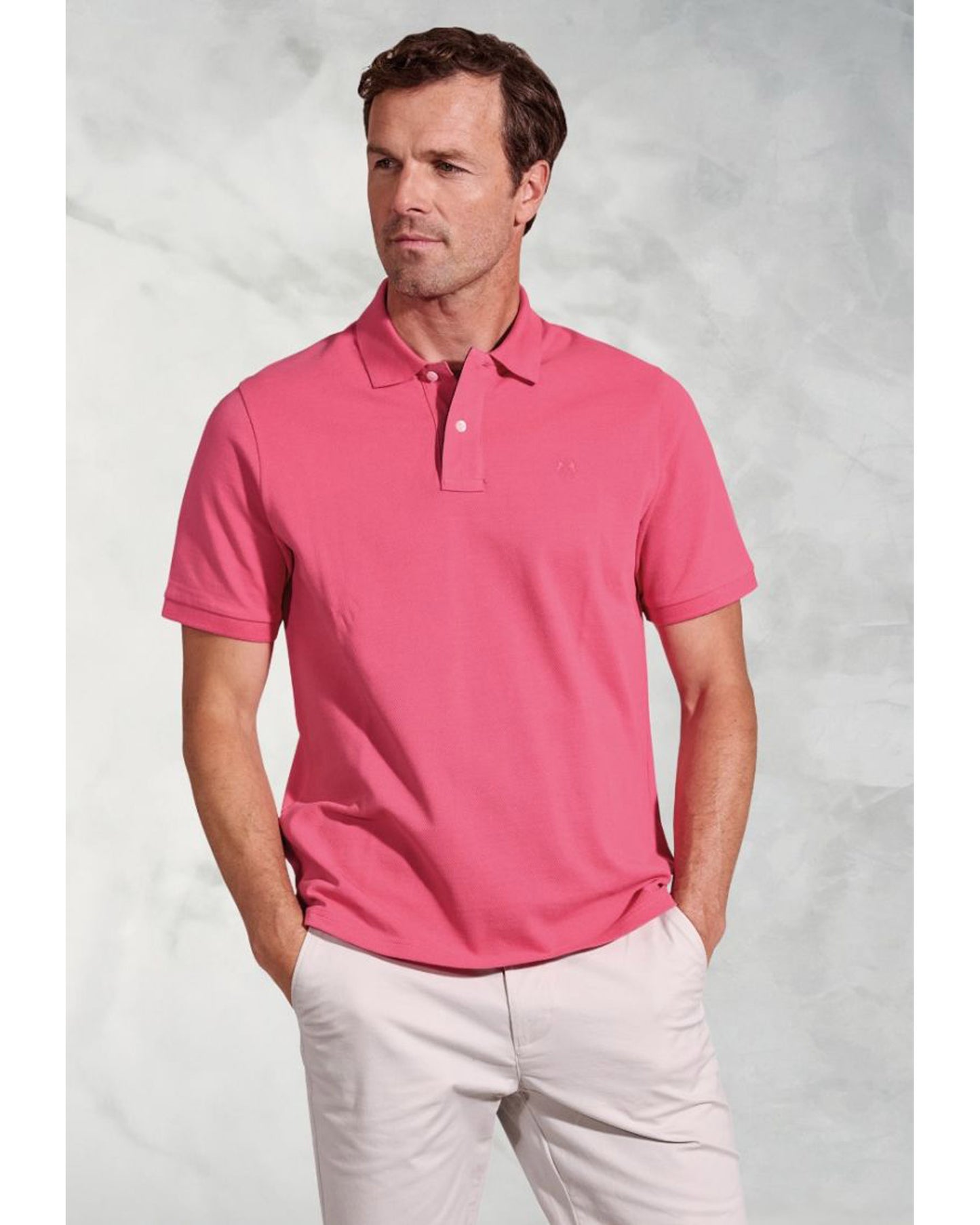 Firth Rose Pure Cotton Piqué Polo Shirt