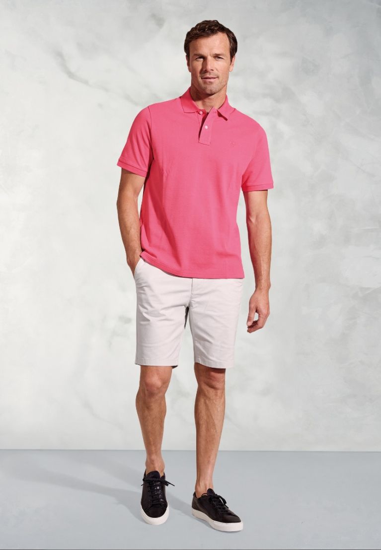 Firth Rose Pure Cotton Piqué Polo Shirt