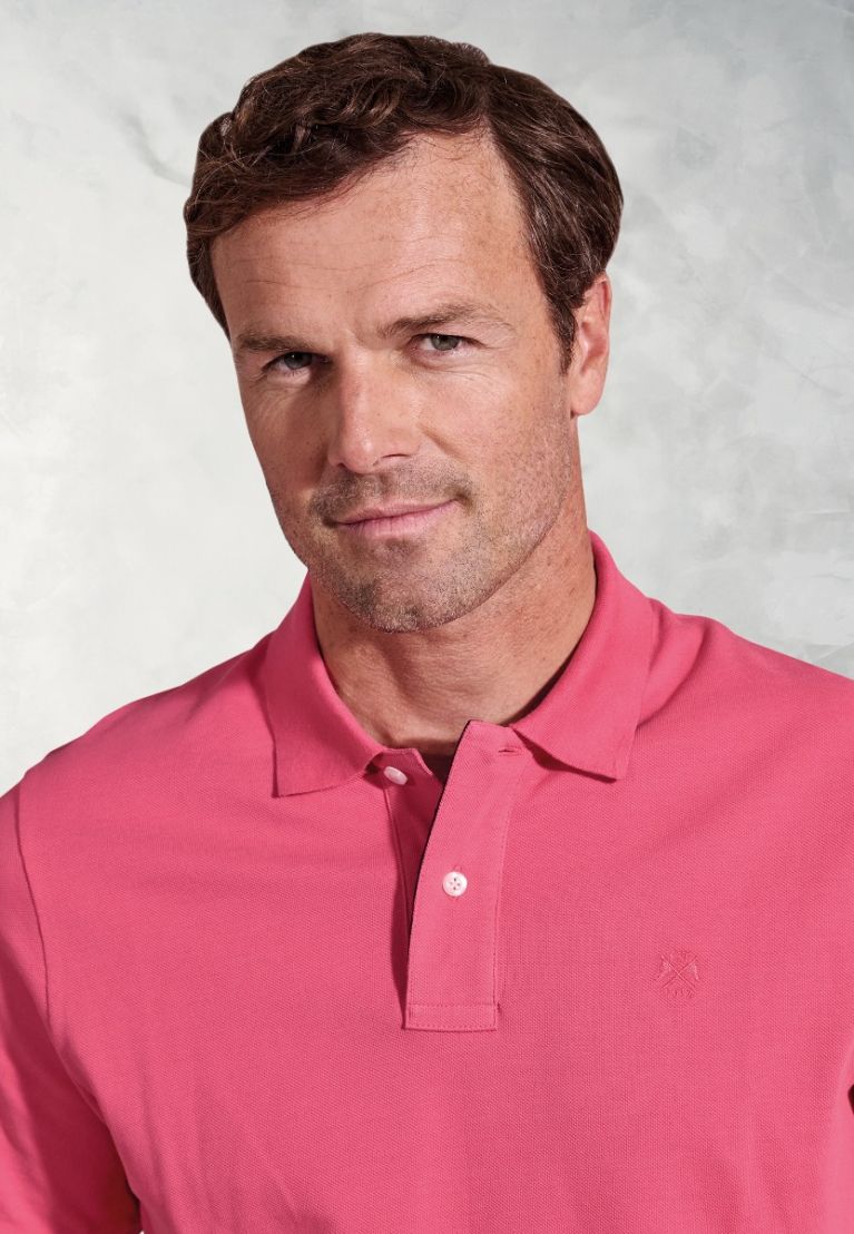 Firth Rose Pure Cotton Piqué Polo Shirt