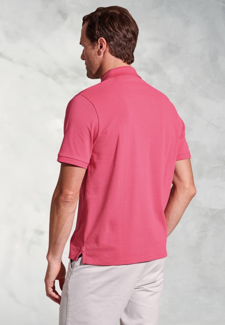 Firth Rose Pure Cotton Piqué Polo Shirt