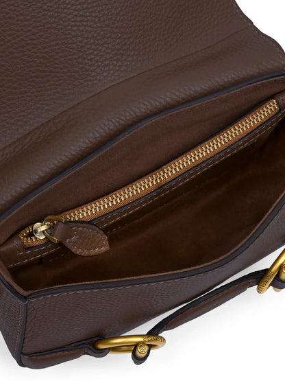 Connie Top Handle Handbag Leather - Mahogany