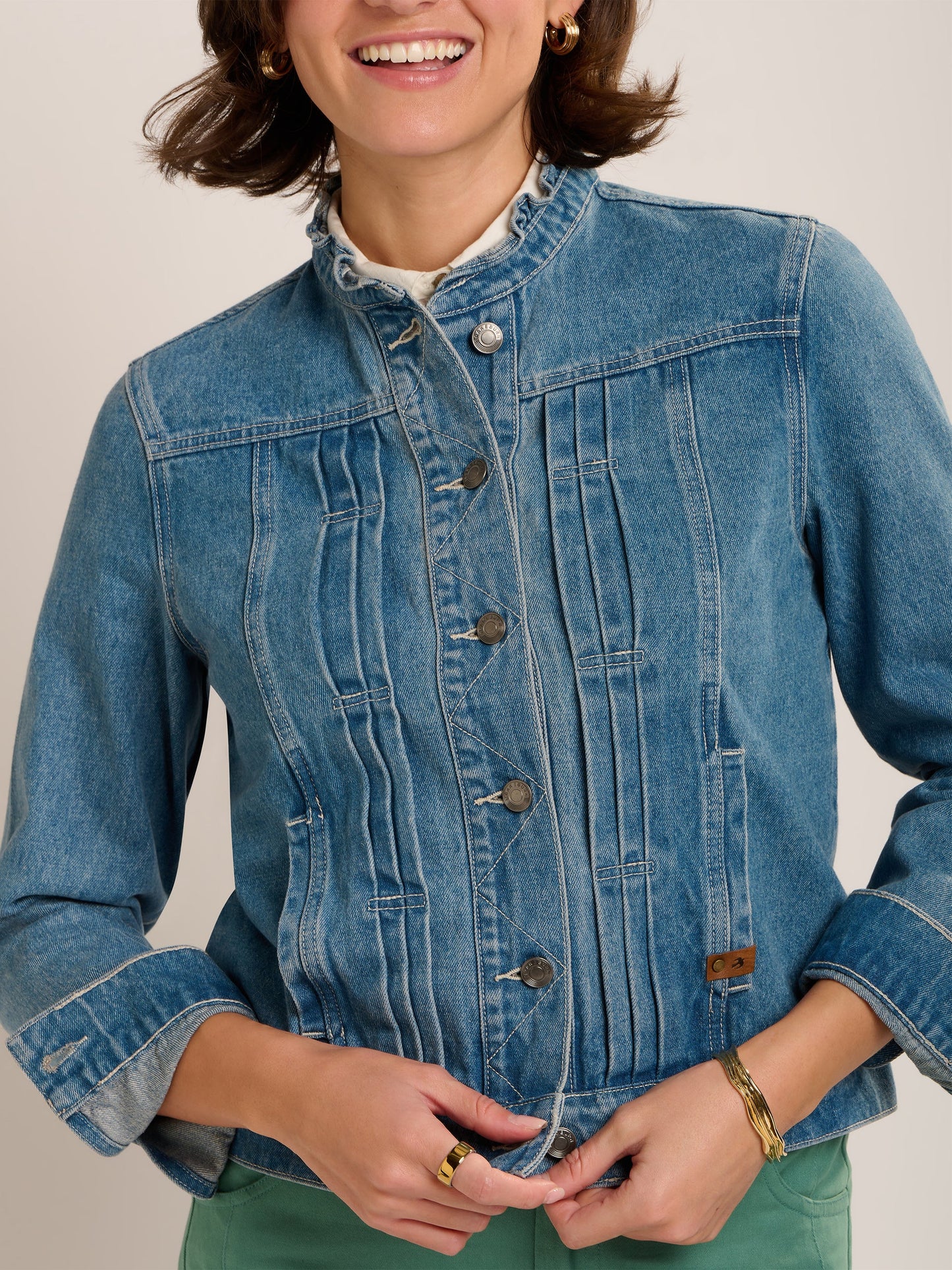 Ruffle Neck Jacket
