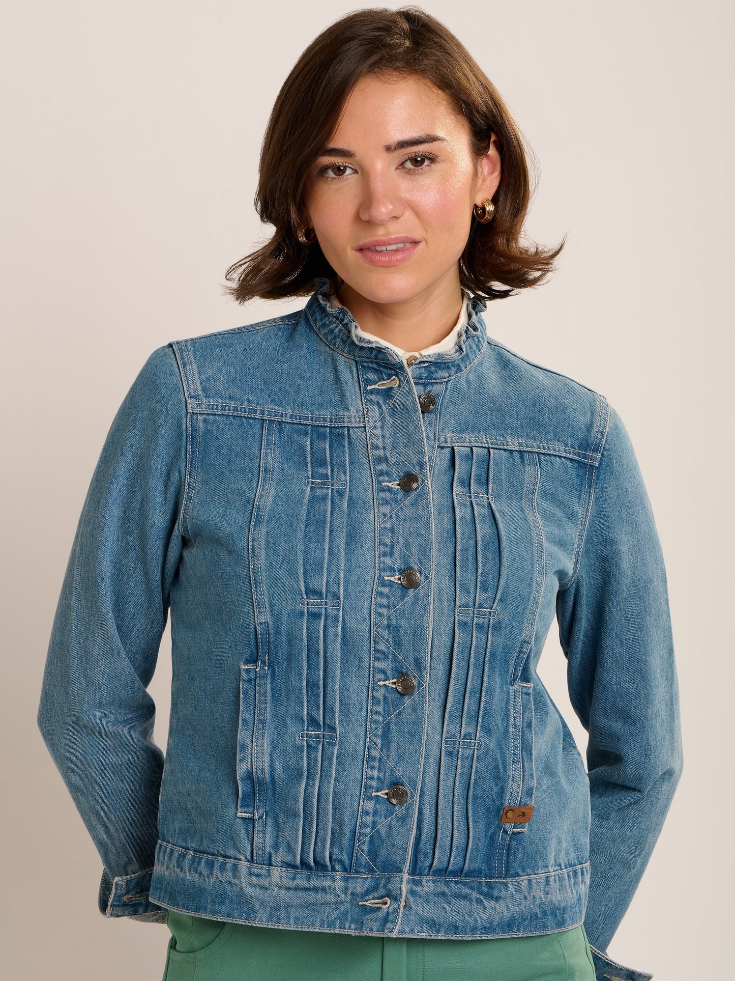 Ruffle Neck Jacket