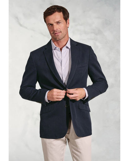Regular Fit Hemsworth Washed Cotton Linen Jacket