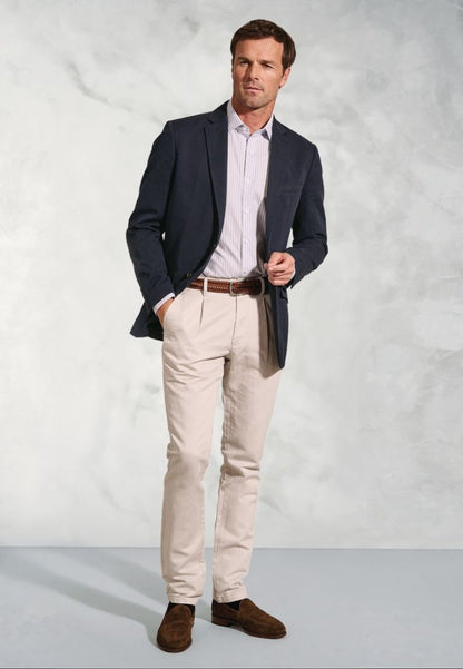 Regular Fit Hemsworth Washed Cotton Linen Jacket