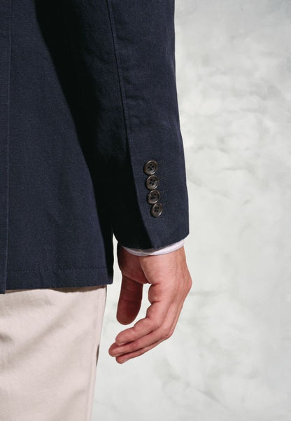 Regular Fit Hemsworth Washed Cotton Linen Jacket