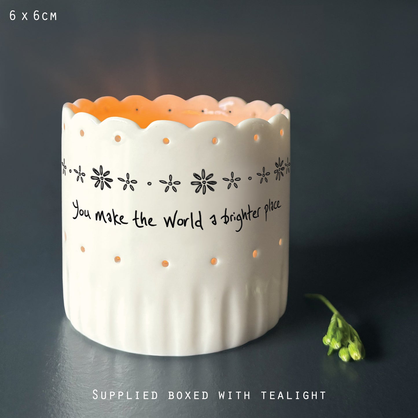 Scallop Tea Light Holder - World a Brighter Place