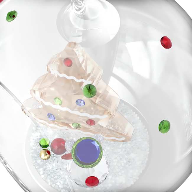 Holiday Cheers Tree and Snowman Ball Ornament