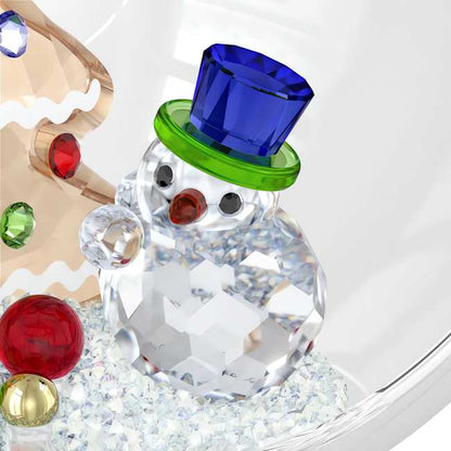 Holiday Cheers Tree and Snowman Ball Ornament
