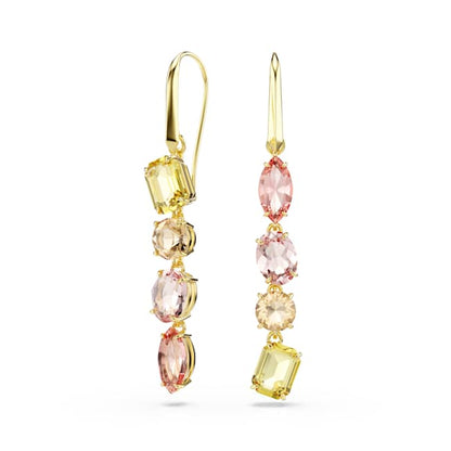Gema Drop Earrings- Pink/Gold