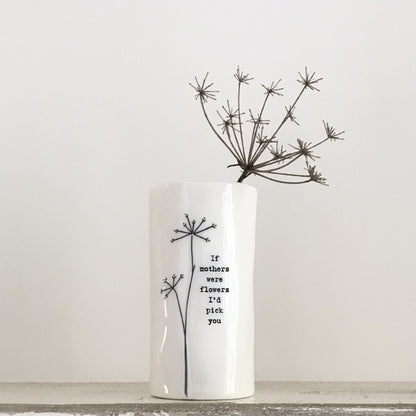 Small porcelain case - if mothers were flowers