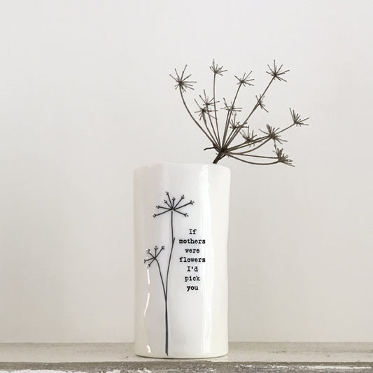 Small porcelain case - if mothers were flowers