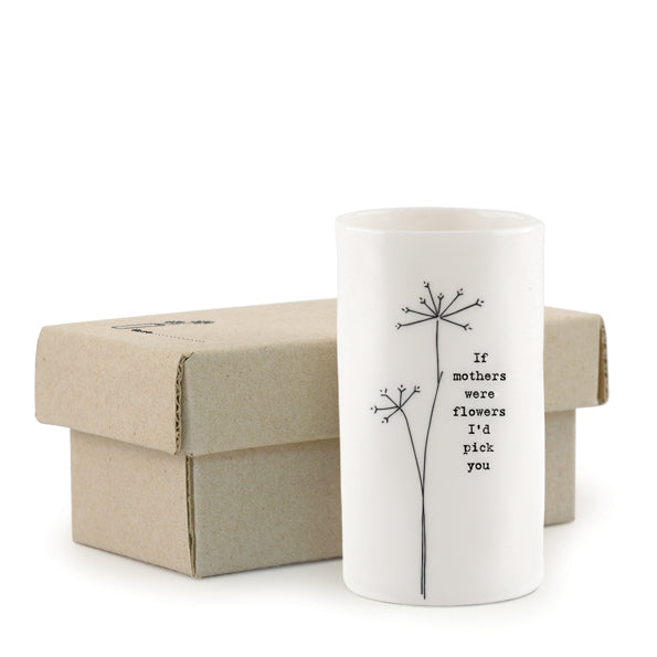 Small porcelain case - if mothers were flowers