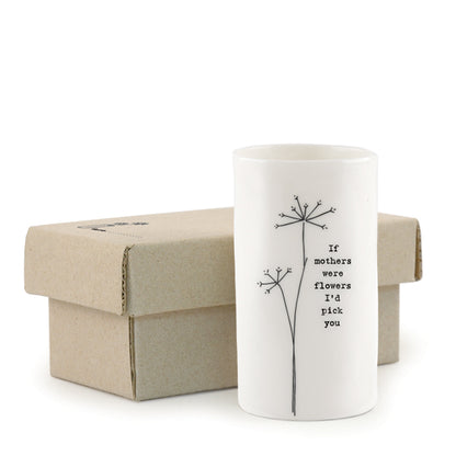 Small porcelain case - if mothers were flowers