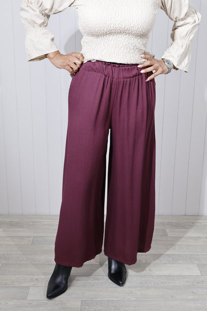 Paper-bag Trouser - Plum