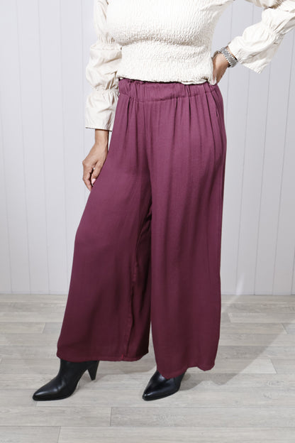 Paper-bag Trouser - Plum