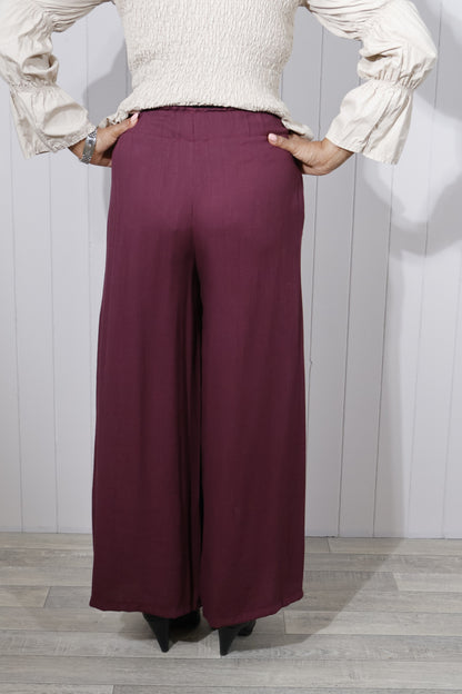 Paper-bag Trouser - Plum