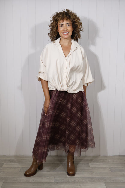 French Tuck Shirt - Blush