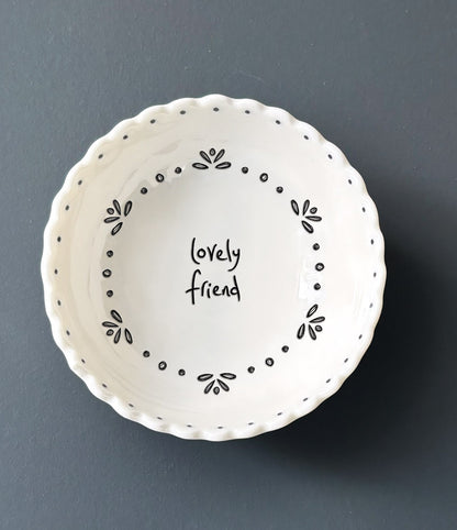 Small Scallop Bowl - Lovely Friend