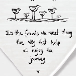 Wobbly round heart - Friends we meet