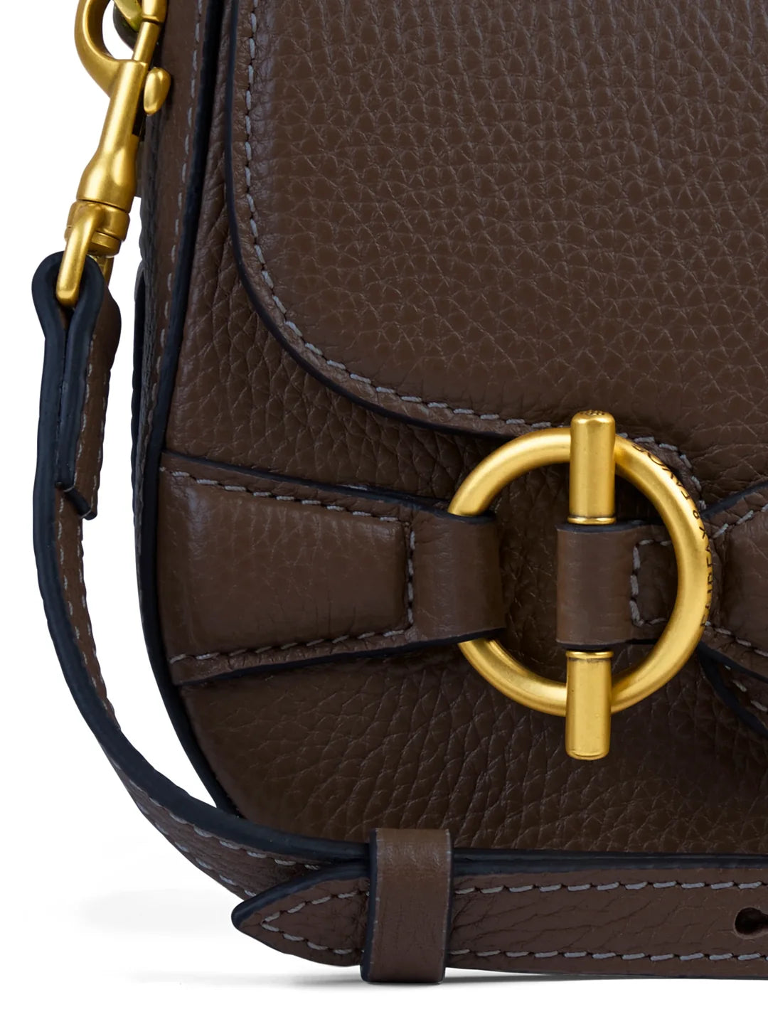 Connie Top Handle Handbag Leather - Mahogany