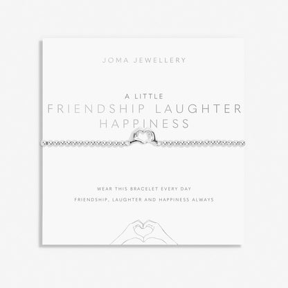 A LITTLE FRIENDSHIP LAUGHTER HAPPINESS BRACELET