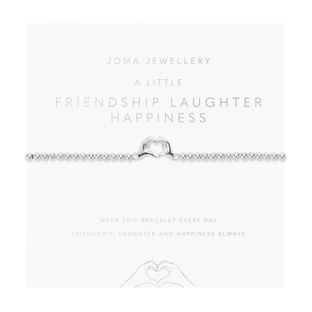 A LITTLE FRIENDSHIP LAUGHTER HAPPINESS BRACELET
