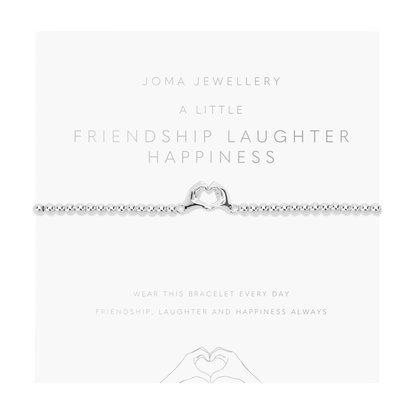 A LITTLE FRIENDSHIP LAUGHTER HAPPINESS BRACELET
