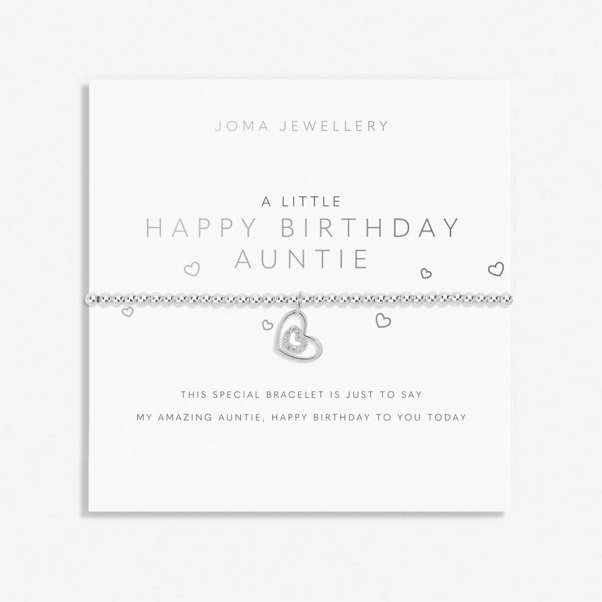 A LITTLE HAPPY BIRTHDAY AUNTIE BRACELET