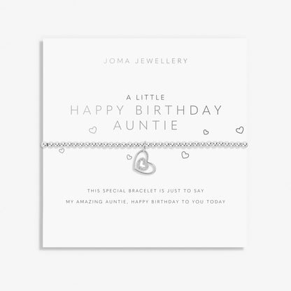A LITTLE HAPPY BIRTHDAY AUNTIE BRACELET