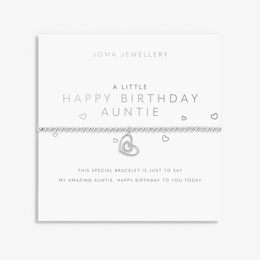 A LITTLE HAPPY BIRTHDAY AUNTIE BRACELET