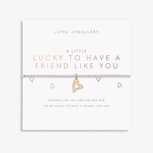 A LITTLE LUCKY TO HAVE A FRIEND LIKE YOU BRACELET