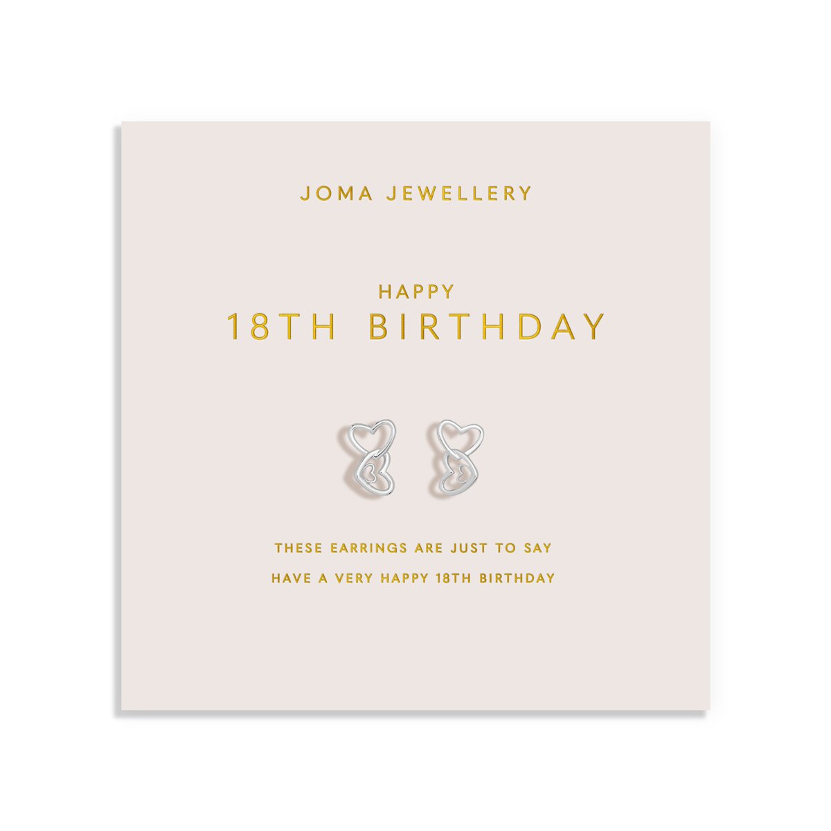 FOREVER YOURS EARRINGS HAPPY 18TH BIRTHDAY