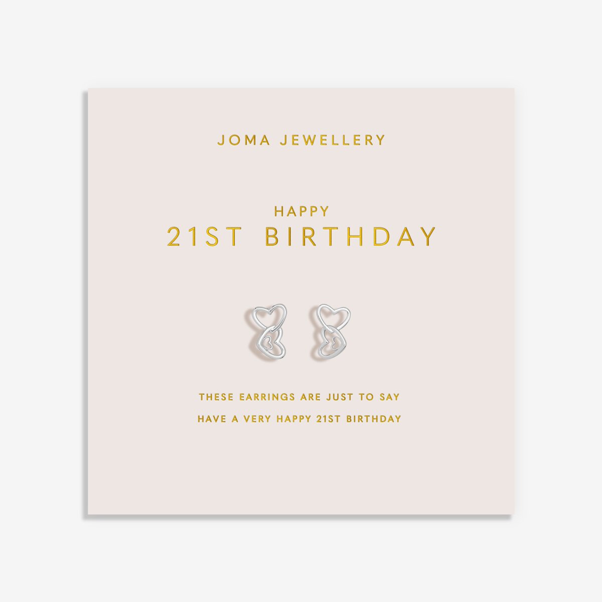 FOREVER YOURS EARRINGS HAPPY 21ST BIRTHDAY