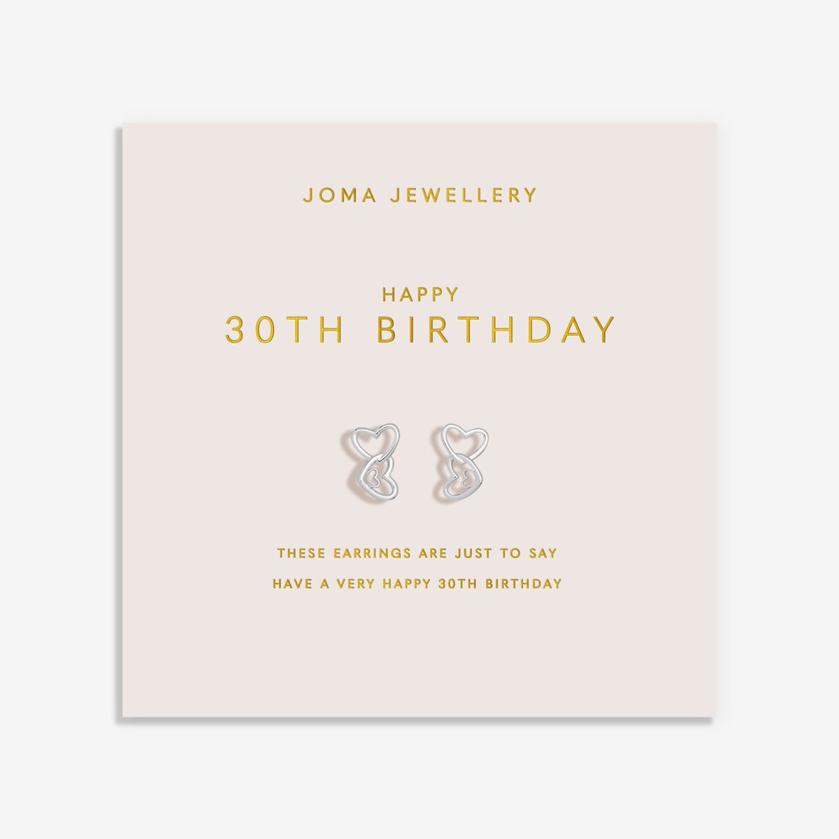 FOREVER YOURS EARRINGS HAPPY 30TH BIRTHDAY