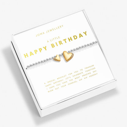 BOXED A LITTLE HAPPY BIRTHDAY BRACELET
