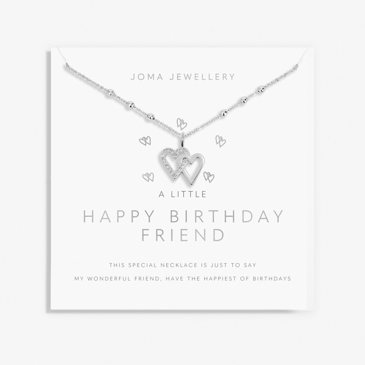 A LITTLE HAPPY BIRTHDAY FRIEND NECKLACE