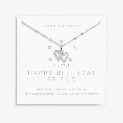 A LITTLE HAPPY BIRTHDAY FRIEND NECKLACE
