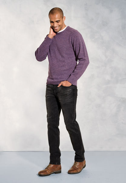 Charlbury Heather Lambswool Crew Neck Jumper